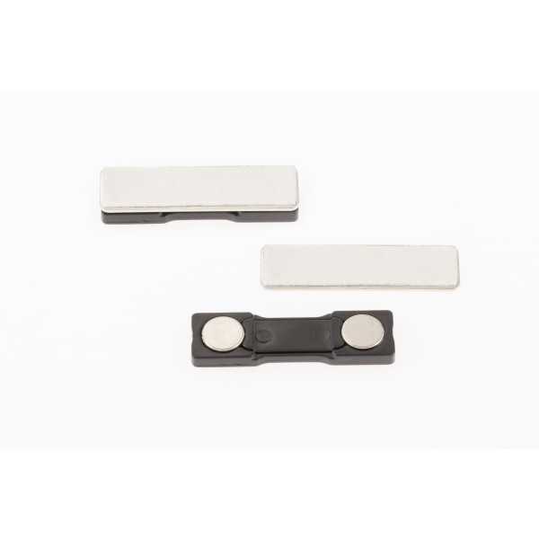 45 x 13 mm, 2 Magnete Magnet für Namensschilder, selbstklebend