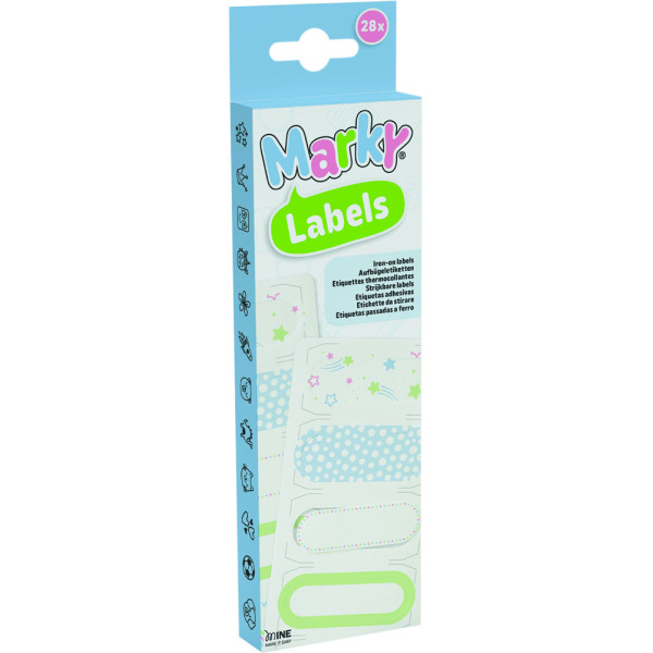 Verpackung Aufbügeletiketten