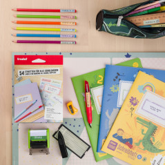 Anwendung Etiketten Heft/Stift